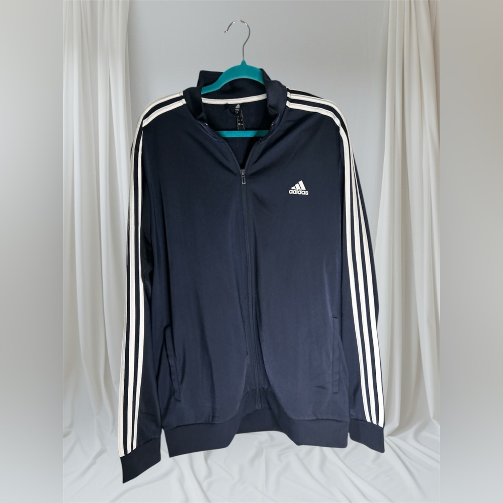 Adidas ZIP-Up Men's Performance Track Jacket Sz XL Y2K